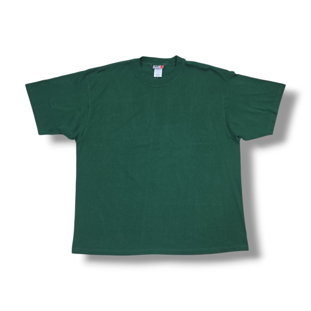 Vintage Arizona Jeans Co. Forest Green Blank Wide Collar 90s T-Shirt Men's XL